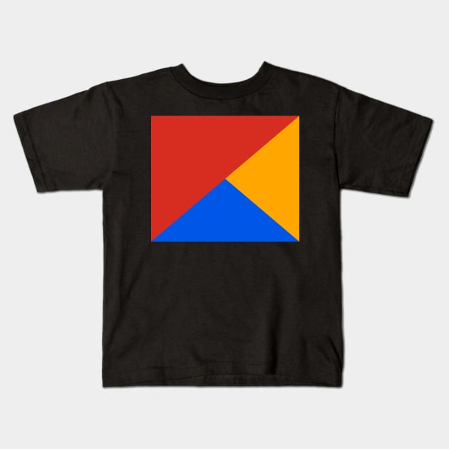 Geometrical Colorful Shapes Kids T-Shirt by TheArtism